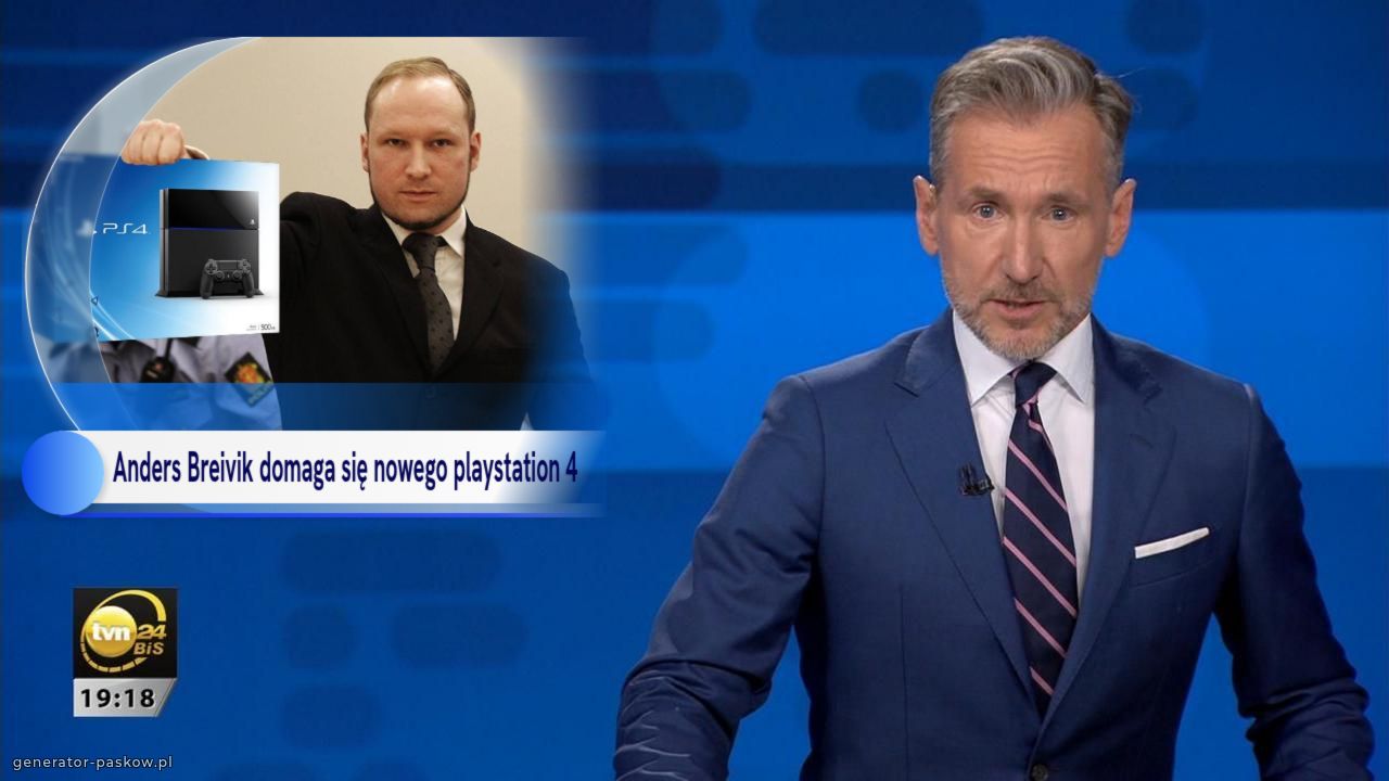 Anders Breivik domaga się nowego playstation 4