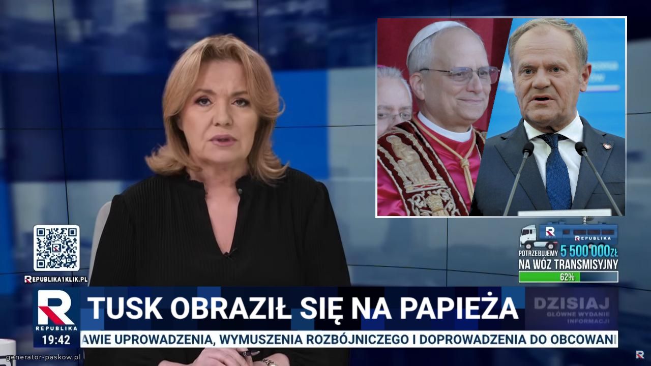 tusk obraził się na papieża