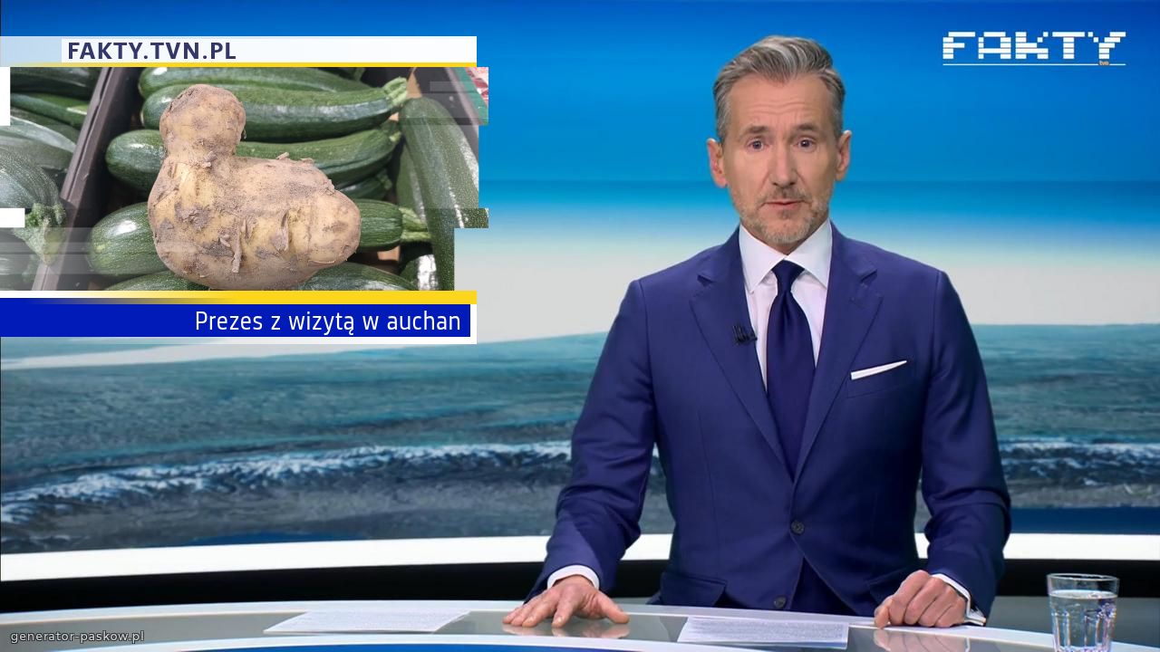 Prezes z wizytą w auchan