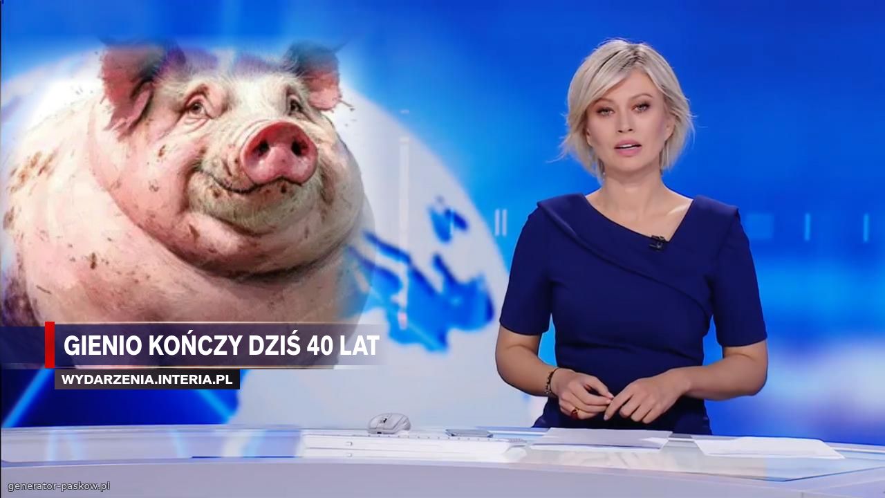 Gienio kończy dziś 40 lat