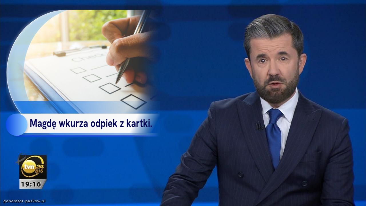 Magdę wkurza odpiek z kartki.