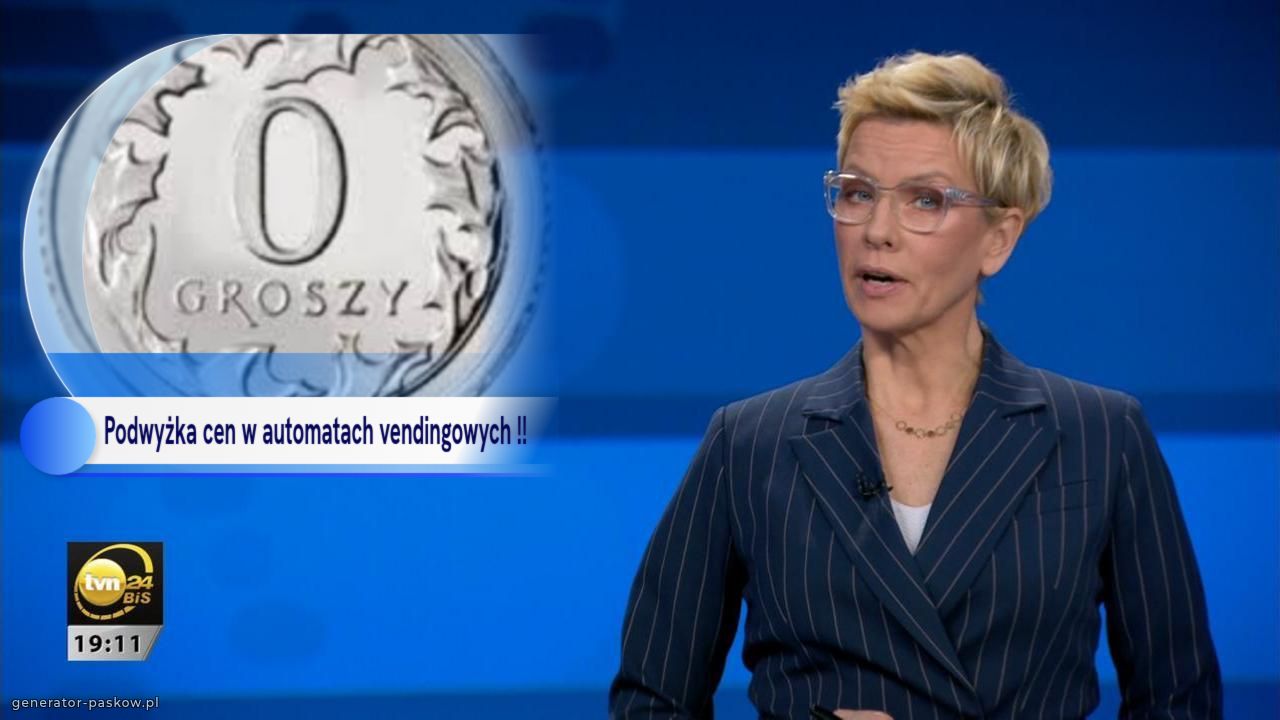 Podwyżka cen w automatach vendingowych !! 