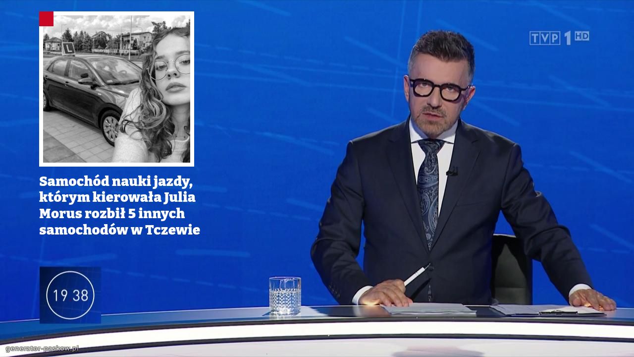 Samochód nauki jazdy, którym kierowała Julia Morus rozbił 5 innych samochodów w Tczewie 