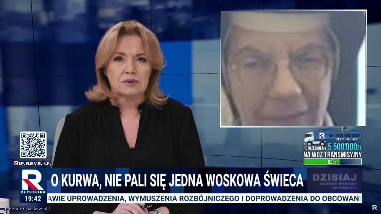 O kurwa, nie pali się jedna woskowa świeca