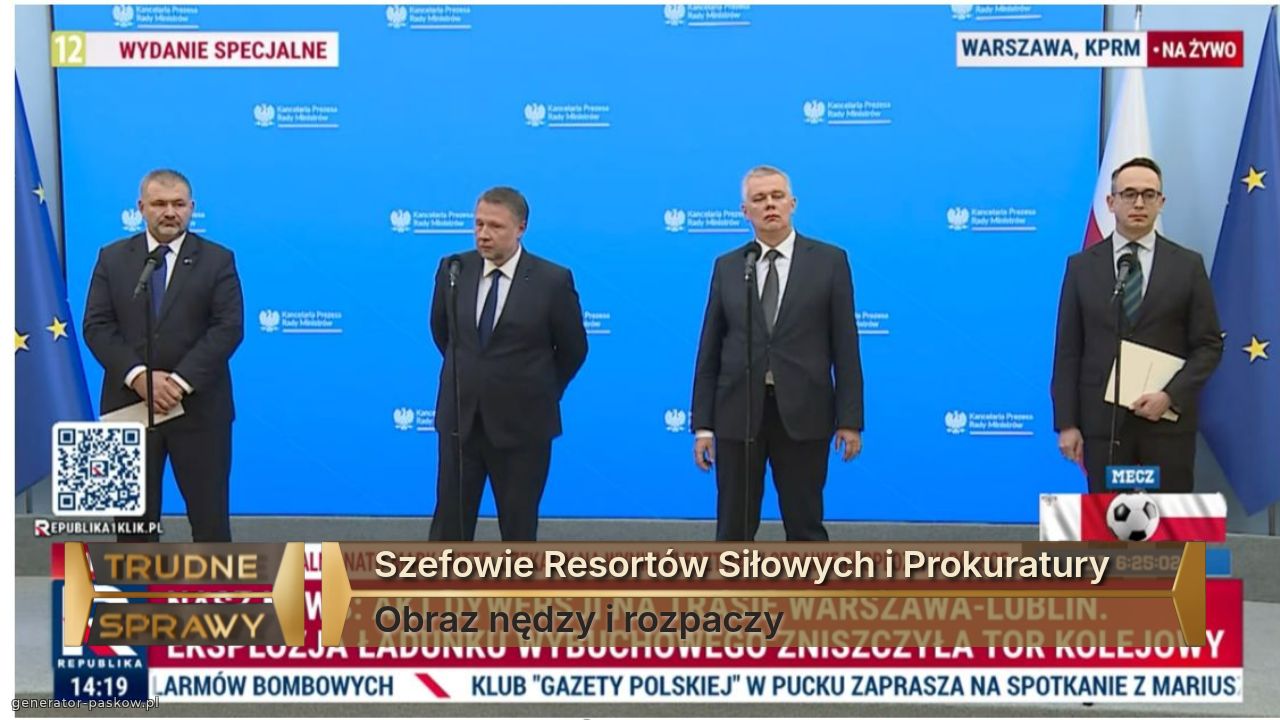 Szefowie Resortów Siłowych i Prokuratury 
Obraz nędzy i rozpaczy 