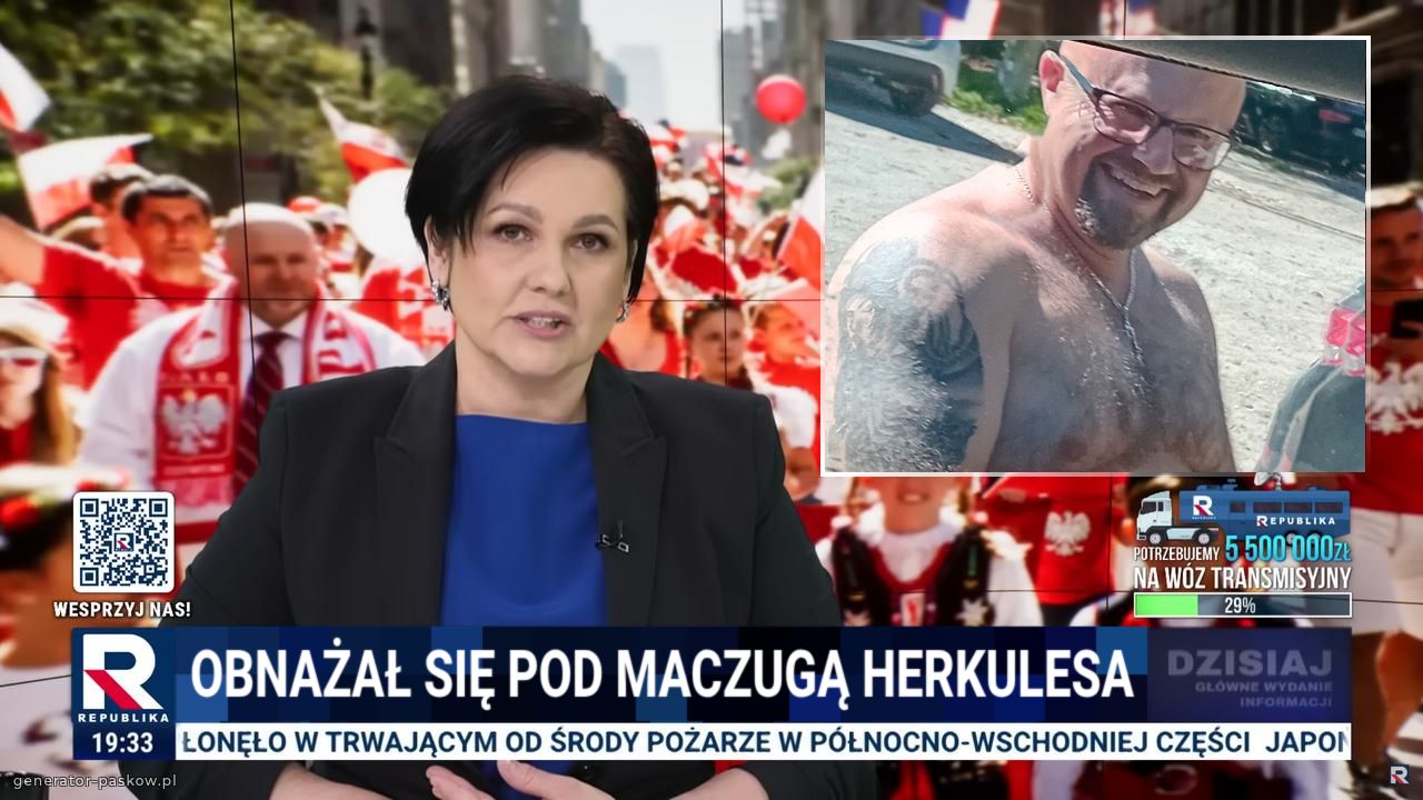 Obnażał się pod maczugą herkulesa