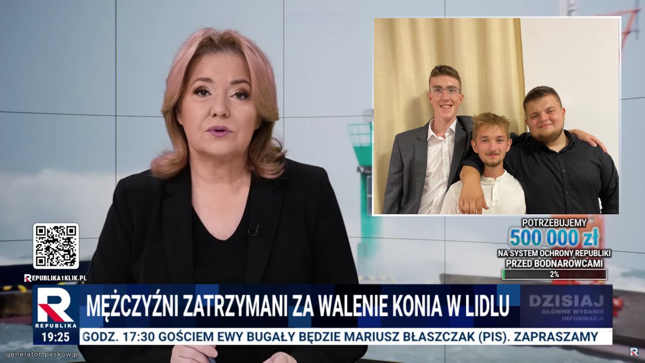 mężczyźni zatrzymani za walenie konia w lidlu 
