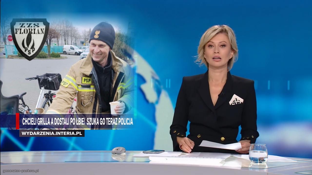 Chcieli grilla a dostali po łbie!  Szuka go teraz policja 