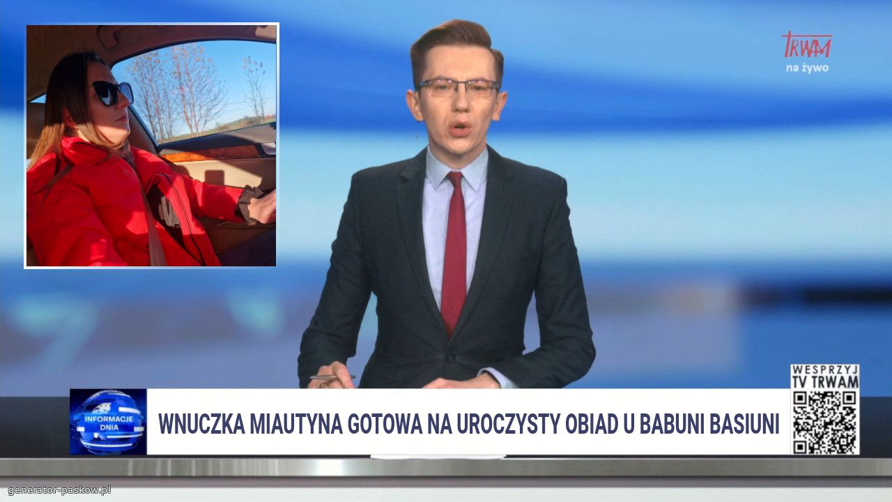 Wnuczka Miautyna gotowa na uroczysty obiad u babuni basiuni