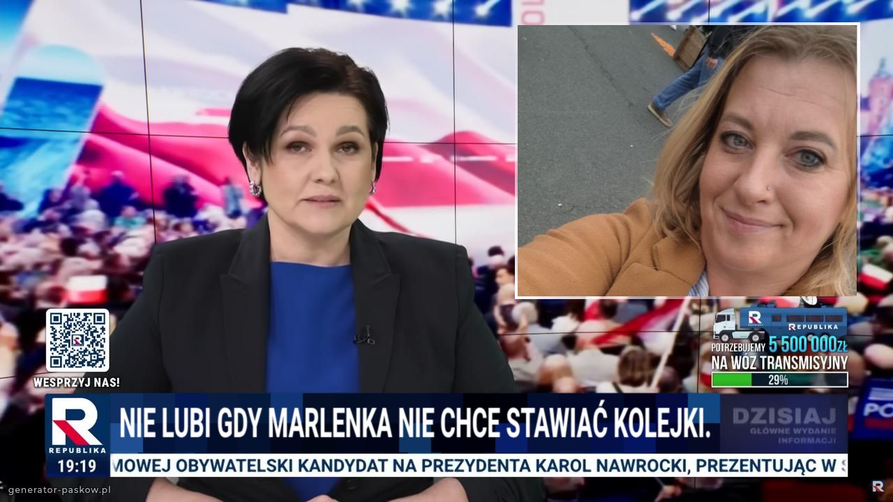 Nie lubi gdy marlenka nie chce stawiać kolejki.