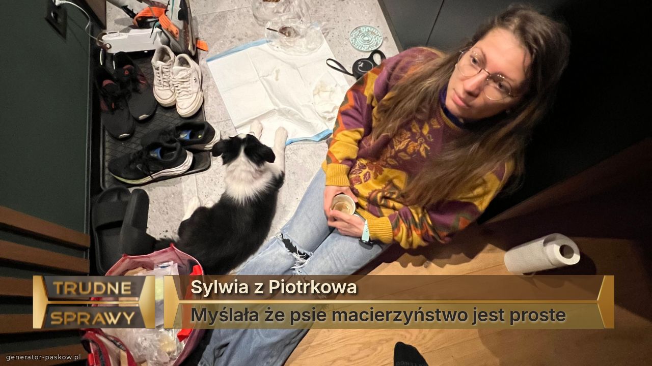 Sylwia z Piotrkowa 
Myślała że psie macierzyństwo jest proste 