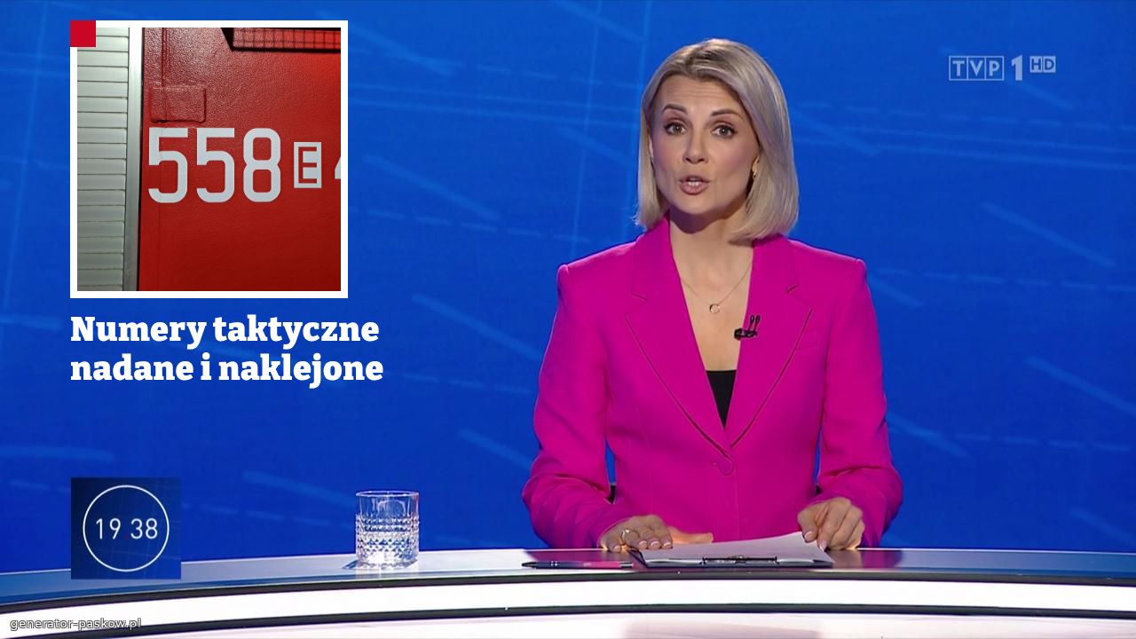 Numery taktyczne nadane i naklejone 