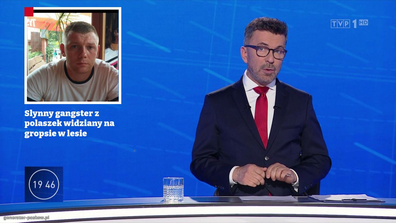 Slynny gangster z polaszek widziany na gropsie w lesie
