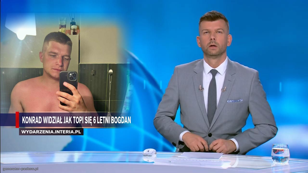 Konrad widział jak topi się 6 letni Bogdan 