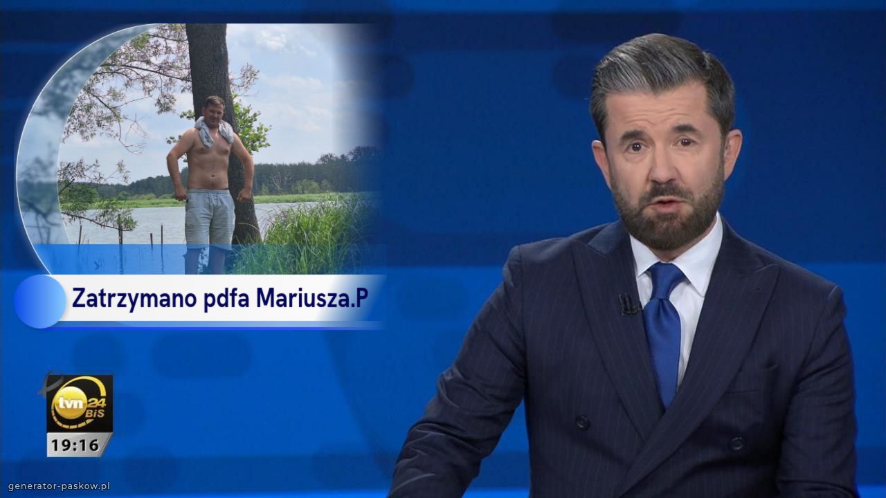 Zatrzymano pdfa Mariusza.P