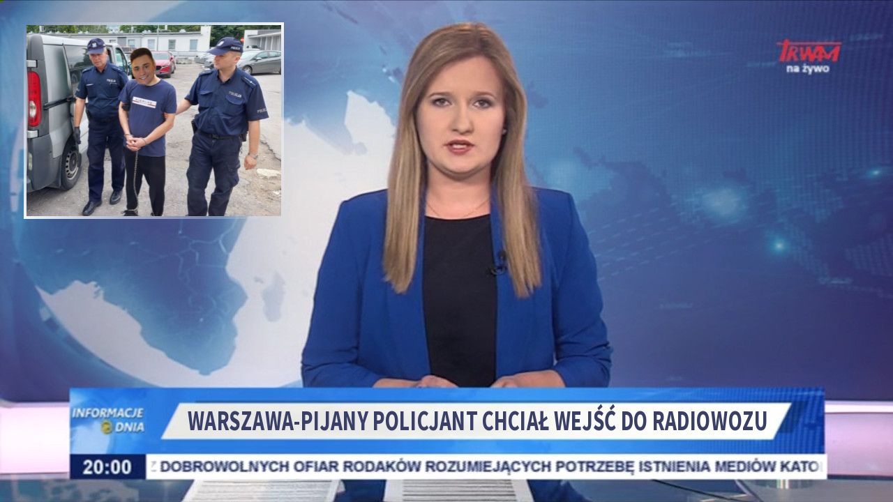 Warszawa-pijany policjant chciał wejść do radiowozu