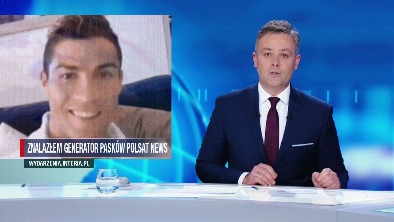 Znalazłem generator pasków Polsat news