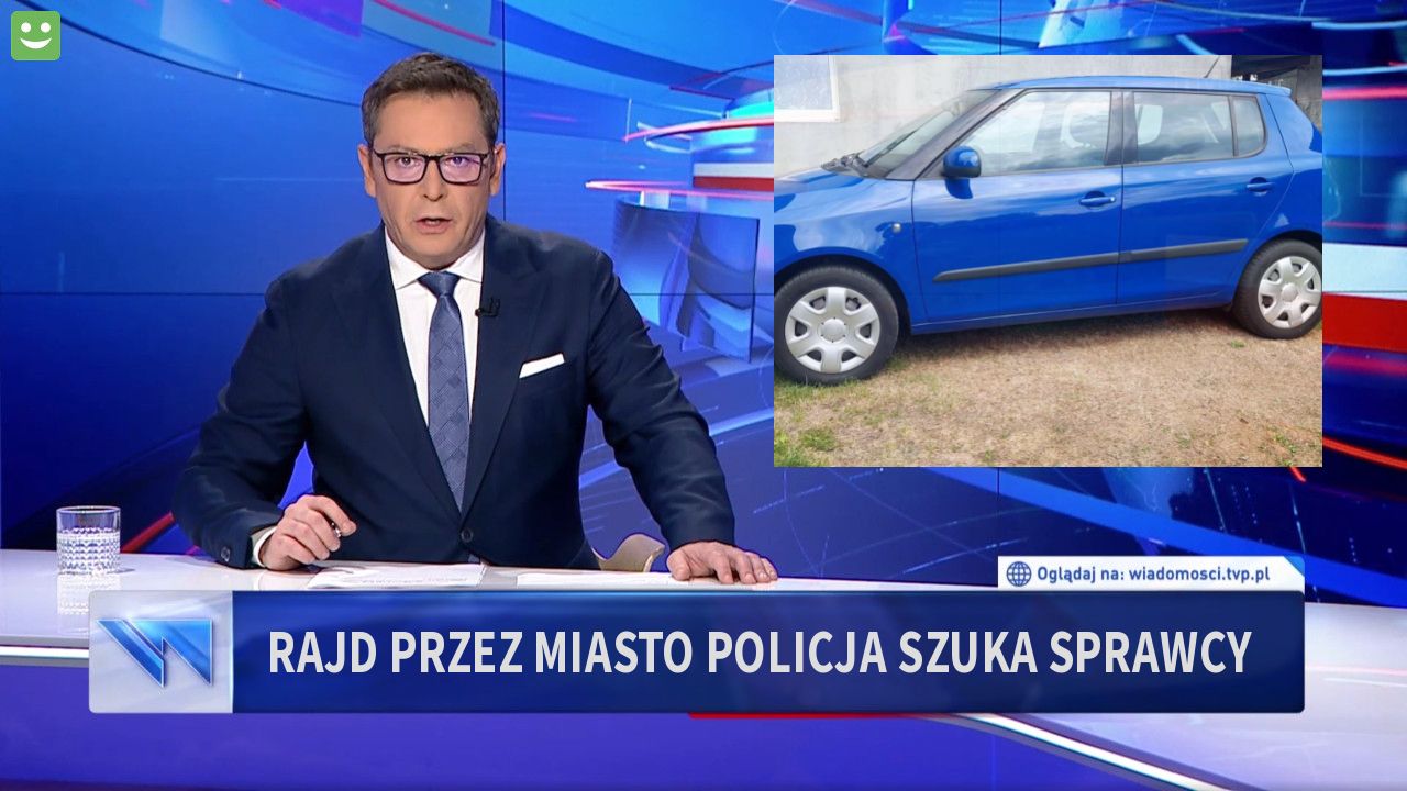 Rajd przez miasto policja szuka sprawcy