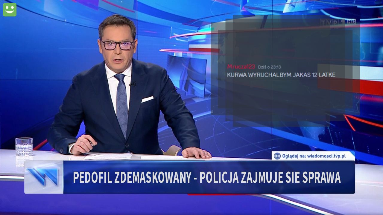 pedofil zdemaskowany - policja zajmuje sie sprawa 