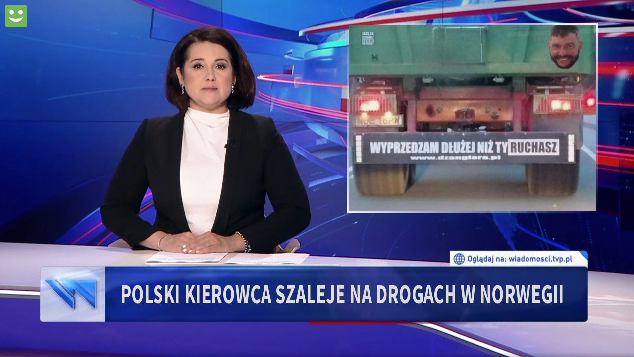 Polski kierowca szaleje na drogach w norwegii