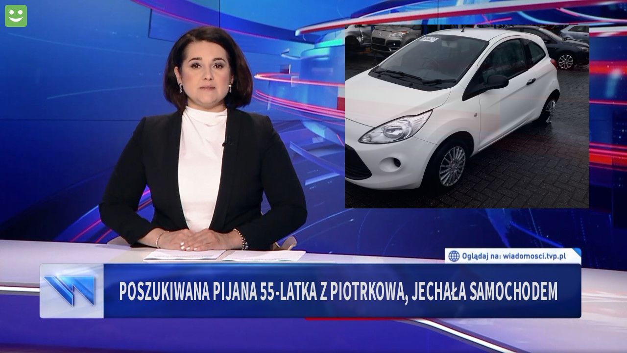 Poszukiwana pijana 55-latka z Piotrkowa, jechała samochodem