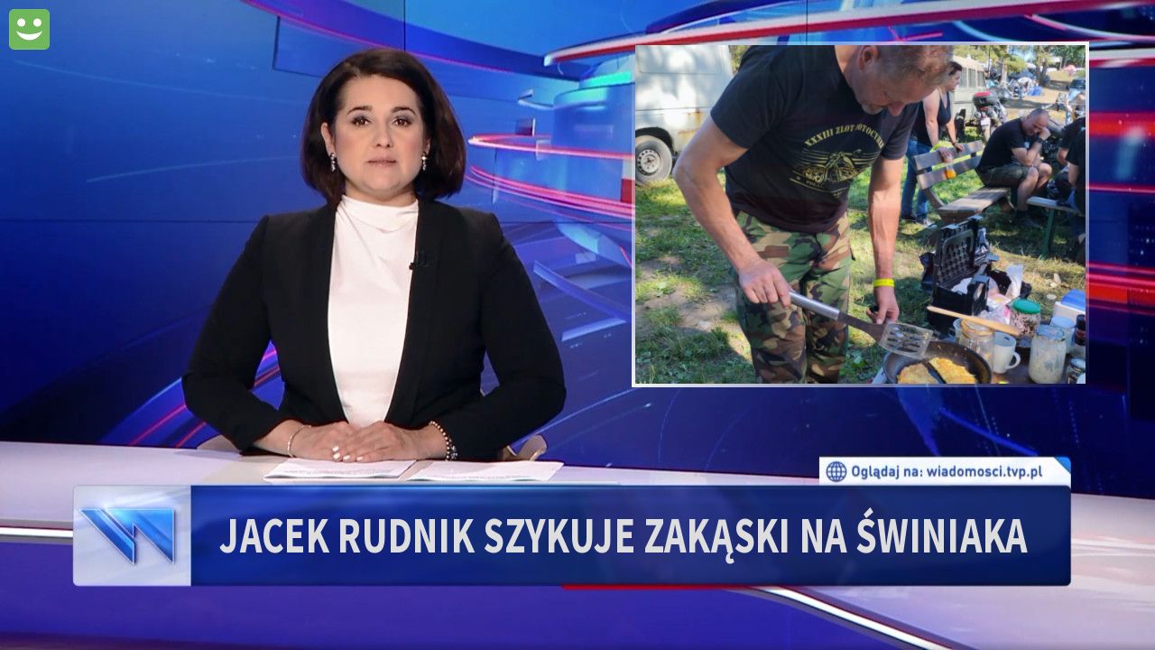 Jacek Rudnik szykuje zakąski na świniaka