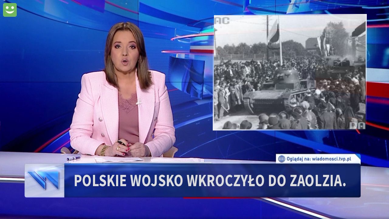 Polskie wojsko wkroczyło do zaolzia.