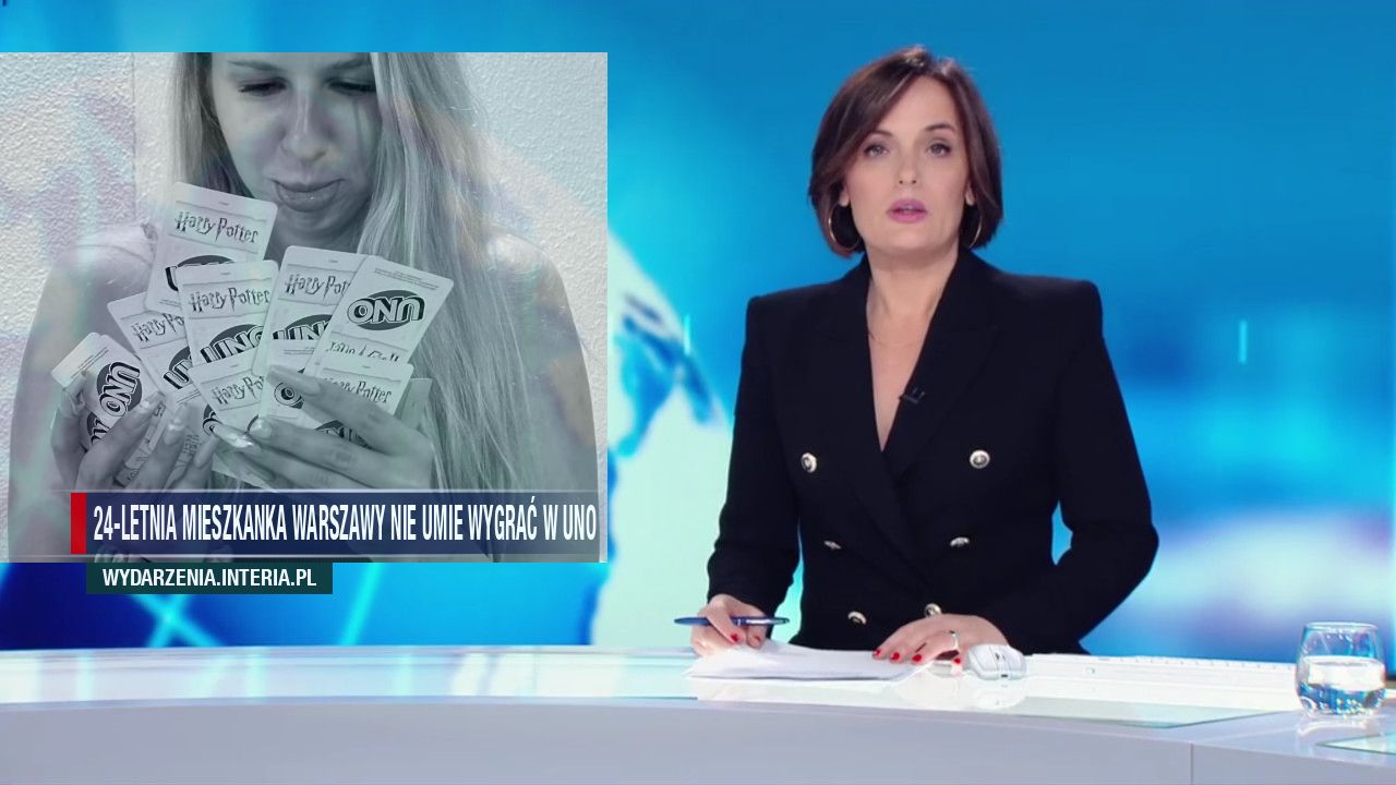 24-letnia mieszkanka Warszawy nie umie wygrać w uno