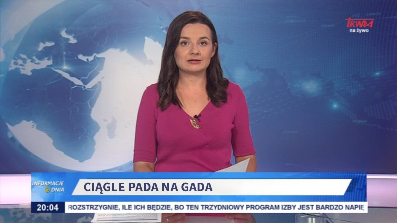 ciągle pada na gada