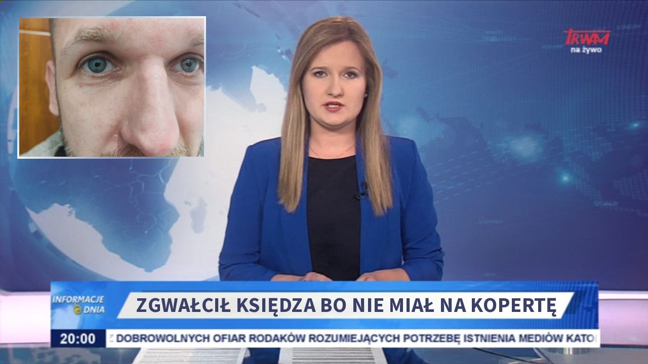 Zgwałcił księdza bo nie miał na kopertę 