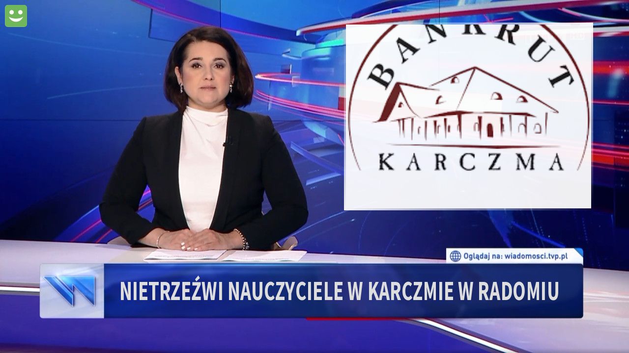 Nietrzeźwi nauczyciele w karczmie w radomiu