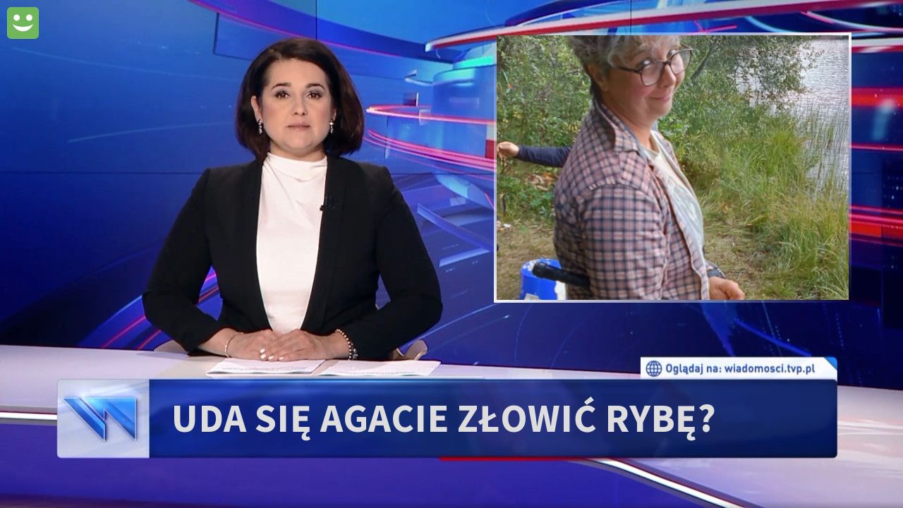 Uda się Agacie złowić rybę? 