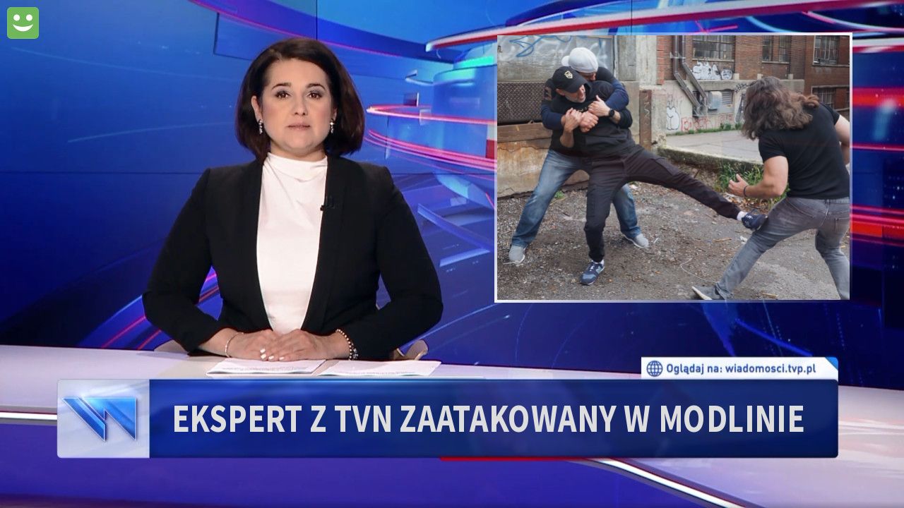 ekspert z tvn zaatakowany w modlinie