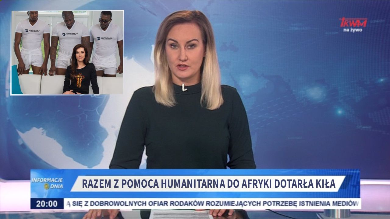 razem z pomoca humanitarna do afryki dotarła KIŁA