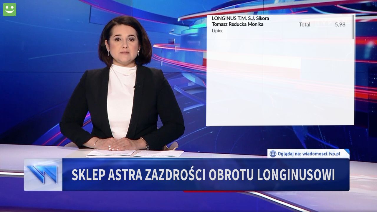 Sklep ASTRA zazdrości obrotu Longinusowi