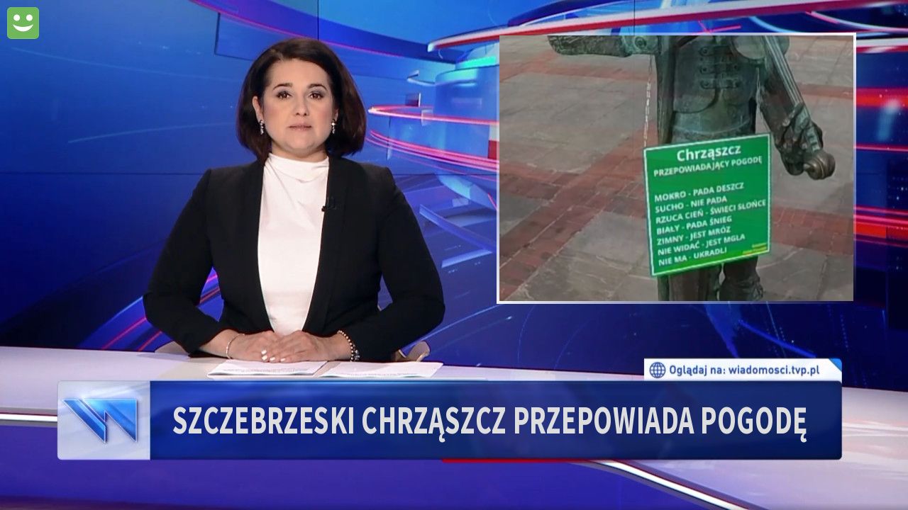 Szczebrzeski chrząszcz przepowiada pogodę 