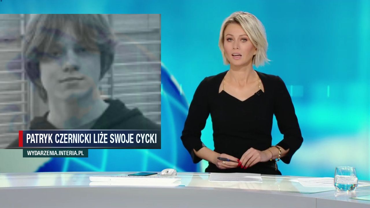 Patryk Czernicki liże swoje cycki