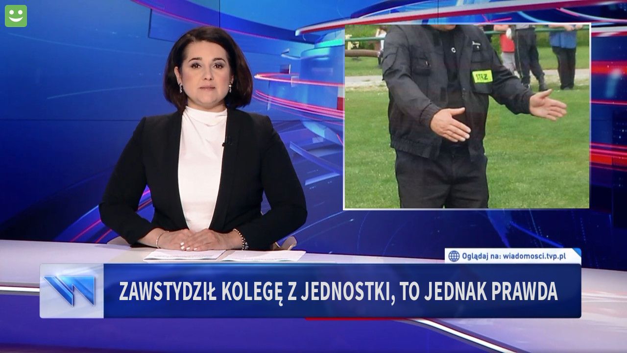 Zawstydził kolegę z jednostki, to jednak prawda