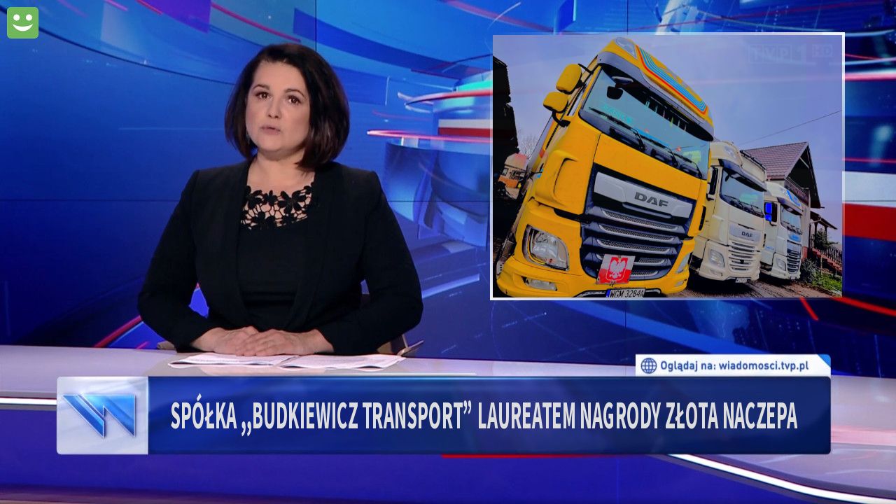 Spółka ,,Budkiewicz Transport” laureatem  nagrody ZŁOTA NACZEPA