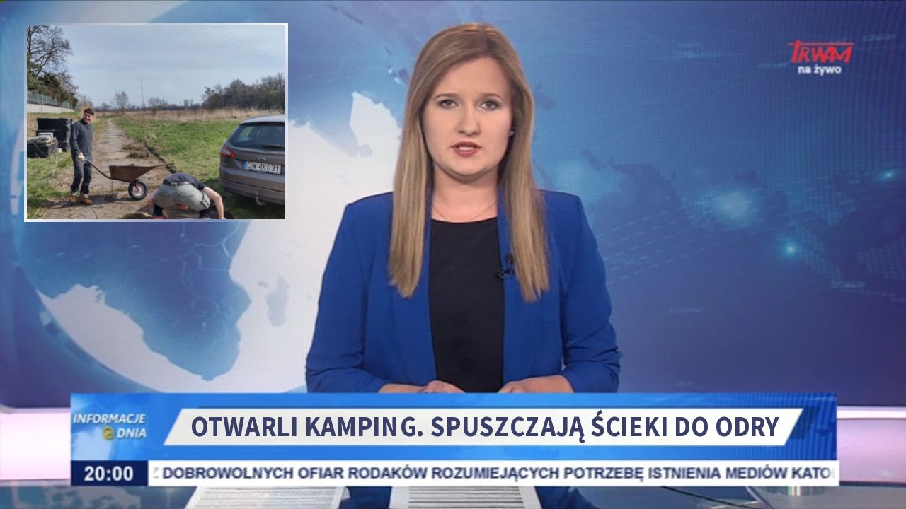 Otwarli kamping. Spuszczają ścieki do Odry