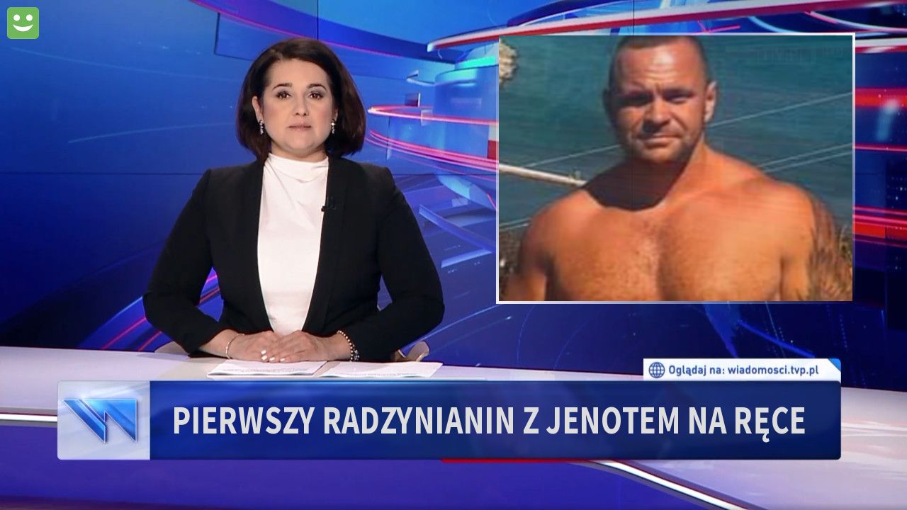 Pierwszy radzynianin z jenotem na ręce 