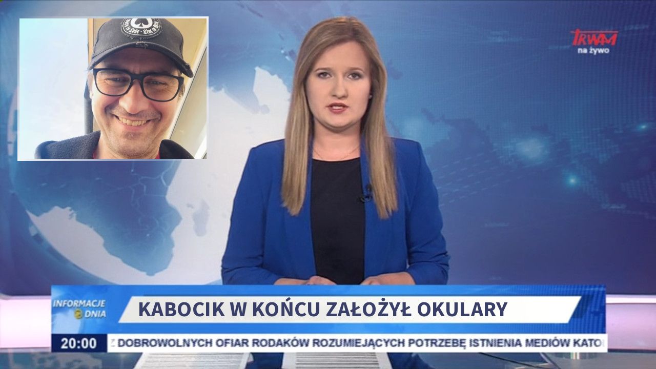 Kabocik w końcu założył okulary