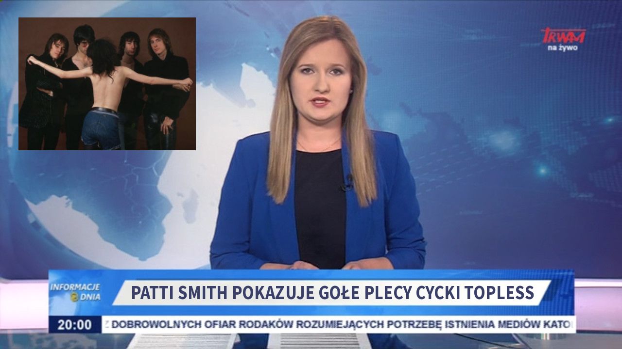 Patti Smith Pokazuje Gołe Plecy Cycki Topless