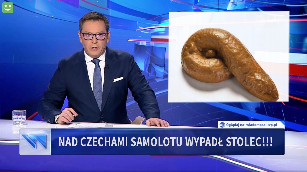 Nad Czechami samolotu wypadł stolec!!!