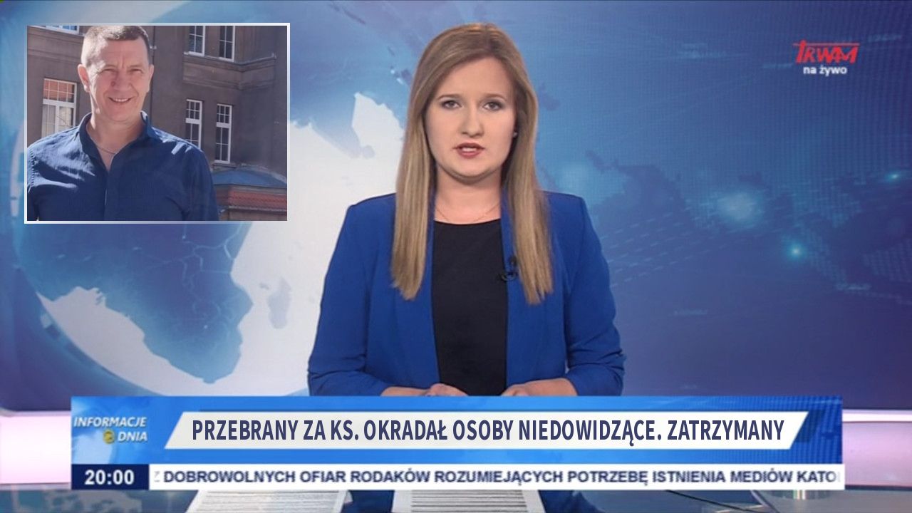 Przebrany za ks. okradał osoby niedowidzące. Zatrzymany 