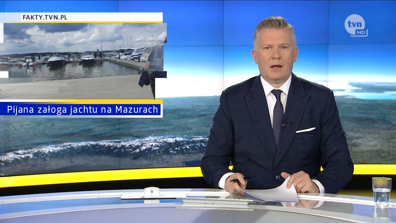 Pijana załoga jachtu na Mazurach