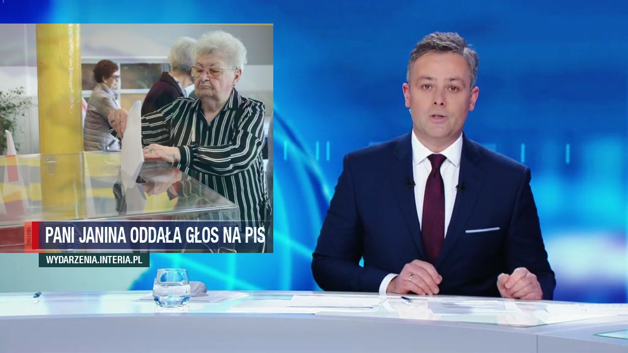 Pani Janina oddała głos na PiS