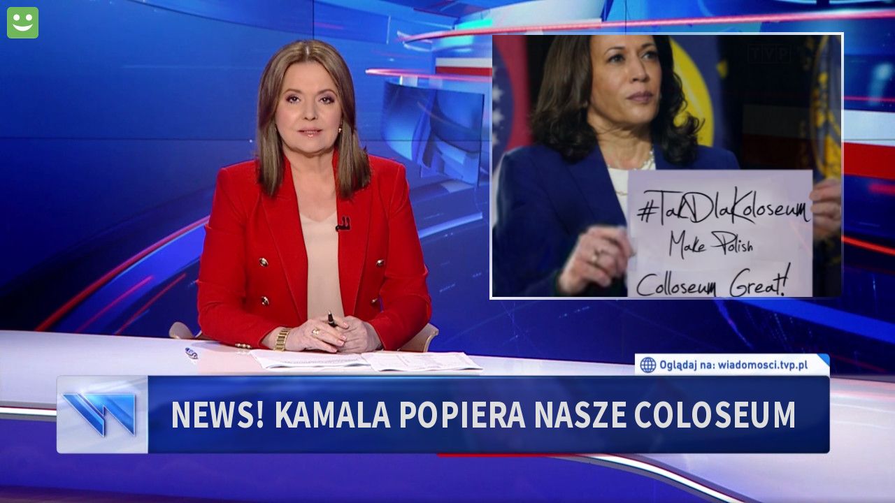 NEWS! KAMALA POPIERA NASZE COLOSEUM