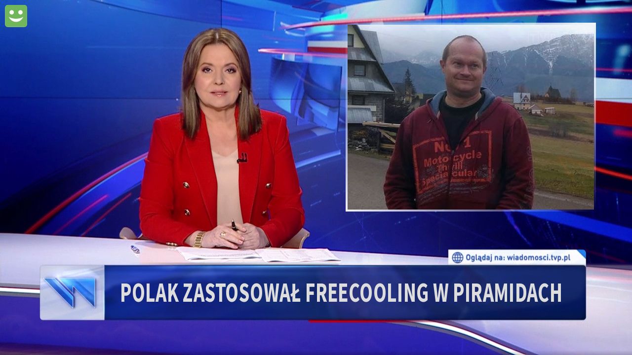 Polak zastosował freecooling w Piramidach