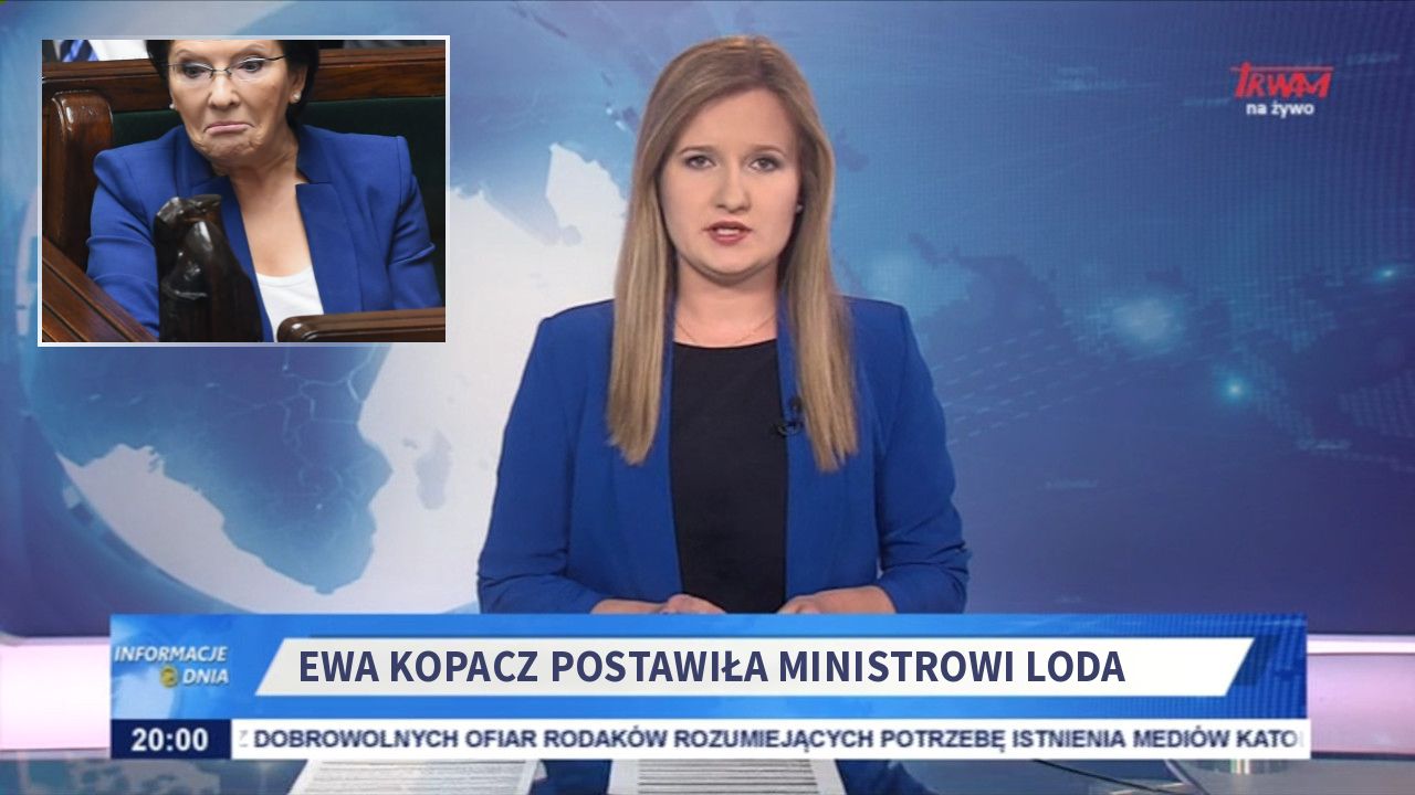 EWA KOPACZ POSTAWIŁA MINISTROWI LODA